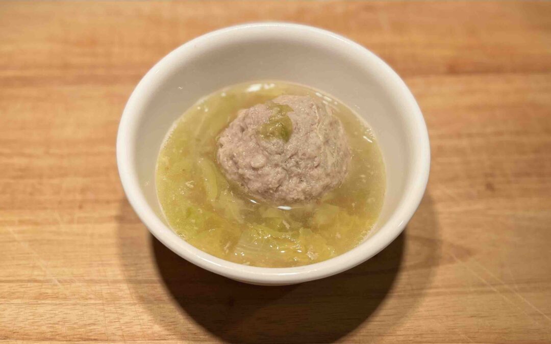 清炖狮子头(淮扬) Chinese “Lion’s Head” Meatball Soup