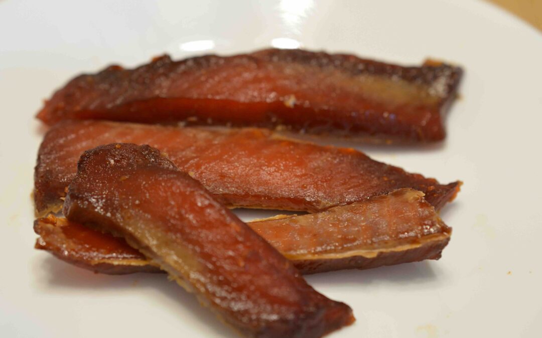 Homemade Salmon Jerky自制三文鱼脯