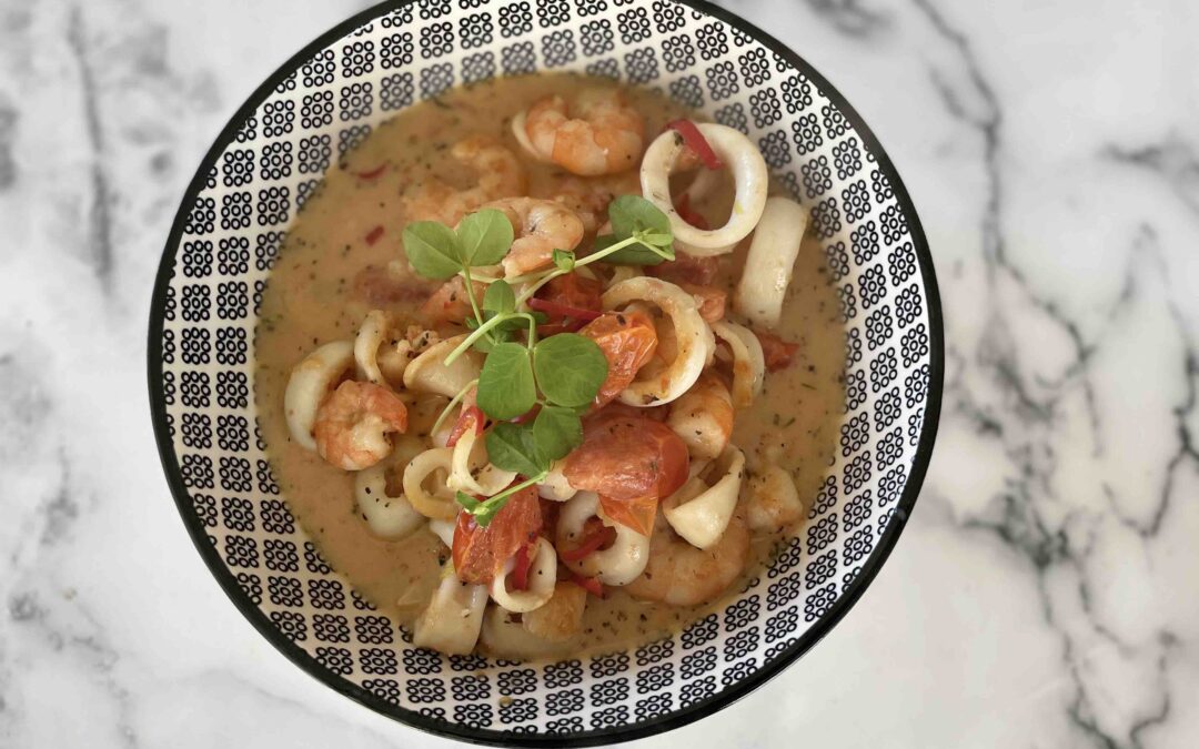 Easy Seafood Soup (Pasta)简易美味海鲜浓汤