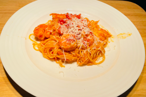 Angel Hair with Shrimp Pasta 虾仁意面