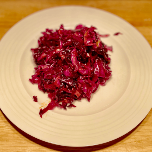 roasted purple cabbage