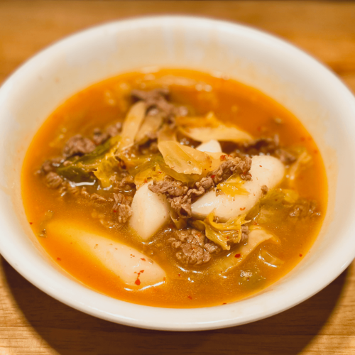 Kimchi Rice Cake Soup