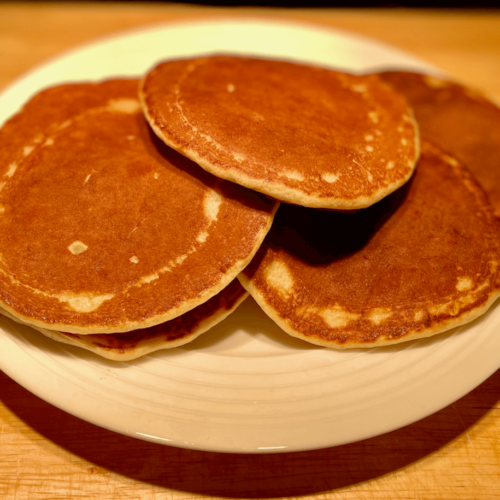 Sodium free banana pancake