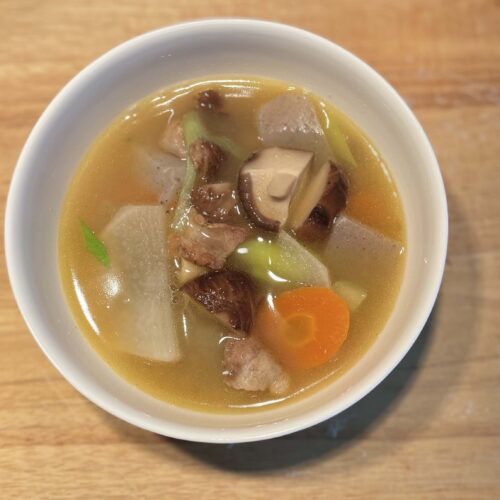Pork and Vegetable Miso Soup