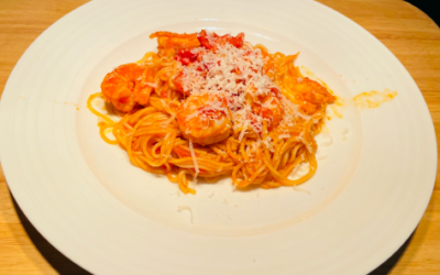 Angel Hair with Shrimp Pasta 虾仁意面